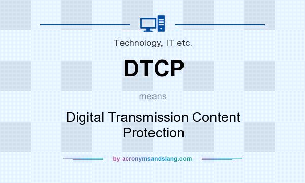 What does DTCP mean? It stands for Digital Transmission Content Protection