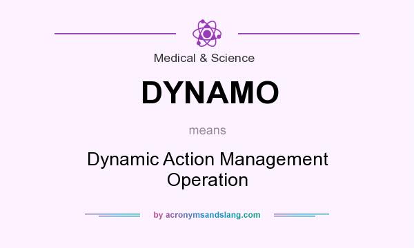 What does DYNAMO mean? It stands for Dynamic Action Management Operation