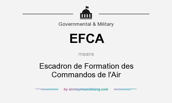 What does EFCA mean? It stands for Escadron de Formation des Commandos de l`Air
