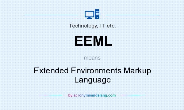 What does EEML mean? It stands for Extended Environments Markup Language