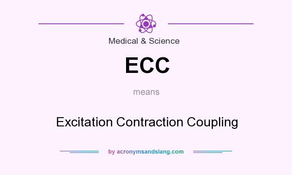 What does ECC mean? It stands for Excitation Contraction Coupling