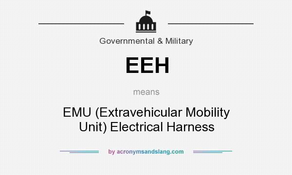 What does EEH mean? It stands for EMU (Extravehicular Mobility Unit) Electrical Harness