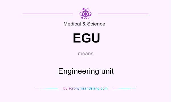 What does EGU mean? It stands for Engineering unit