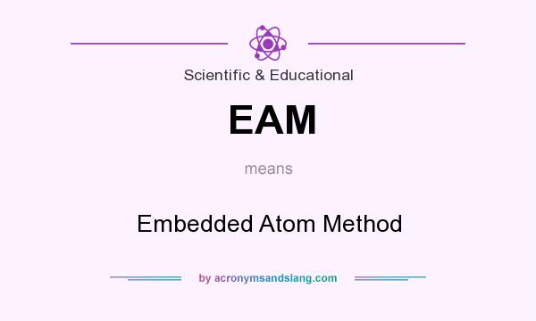 What does EAM mean? It stands for Embedded Atom Method