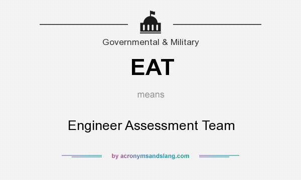 What does EAT mean? It stands for Engineer Assessment Team