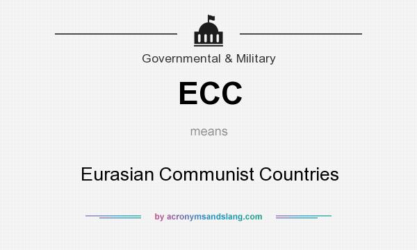 What does ECC mean? It stands for Eurasian Communist Countries