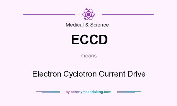 What does ECCD mean? It stands for Electron Cyclotron Current Drive
