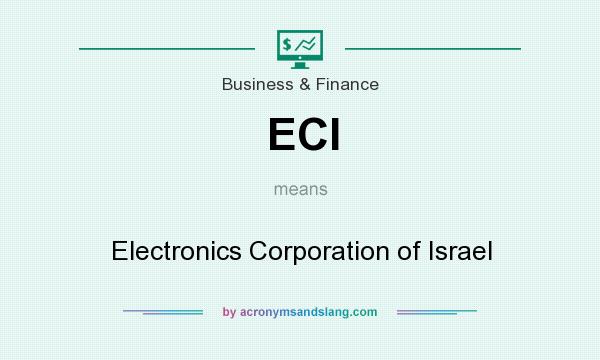 What does ECI mean? It stands for Electronics Corporation of Israel