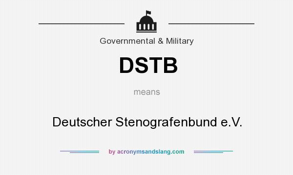 What does DSTB mean? It stands for Deutscher Stenografenbund e.V.