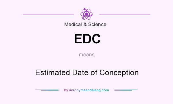 What does EDC mean? It stands for Estimated Date of Conception