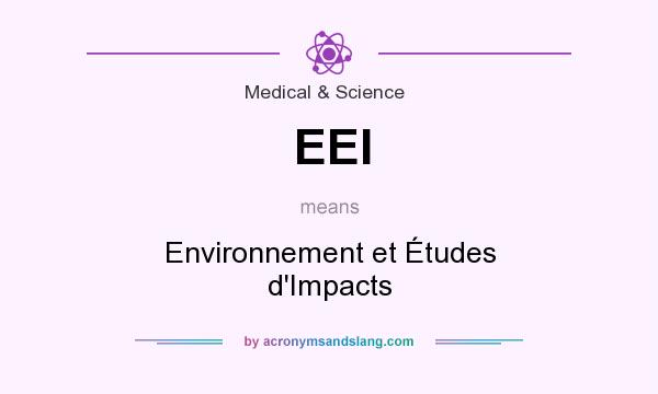 What does EEI mean? It stands for Environnement et Études d`Impacts