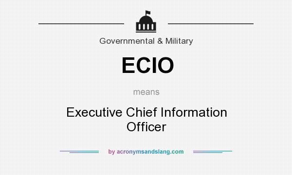 What does ECIO mean? It stands for Executive Chief Information Officer