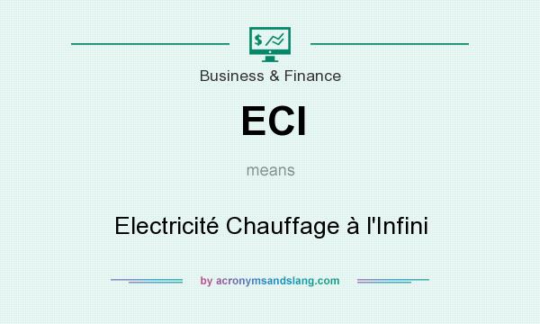 What does ECI mean? It stands for Electricité Chauffage à l`Infini
