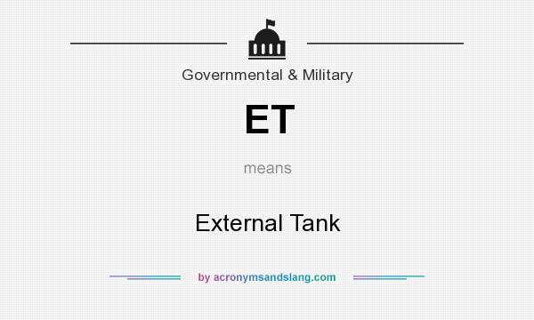 What does ET mean? It stands for External Tank