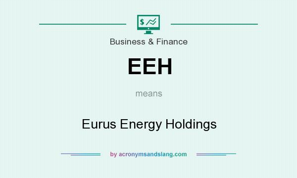 What does EEH mean? It stands for Eurus Energy Holdings