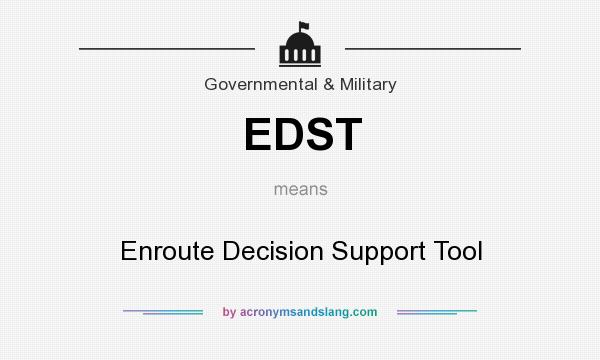 What does EDST mean? It stands for Enroute Decision Support Tool