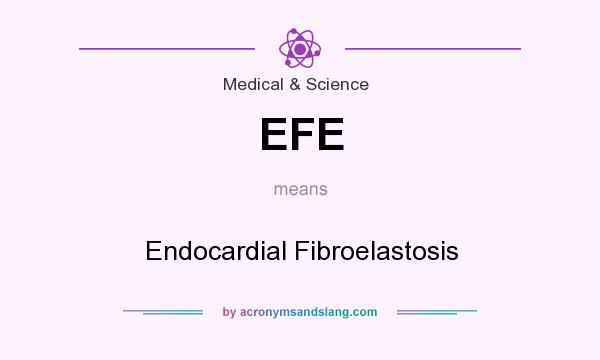 What does EFE mean? It stands for Endocardial Fibroelastosis