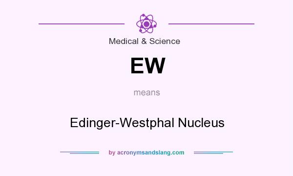 What does EW mean? It stands for Edinger-Westphal Nucleus