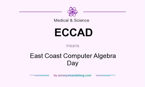What does ECCAD mean? It stands for East Coast Computer Algebra Day