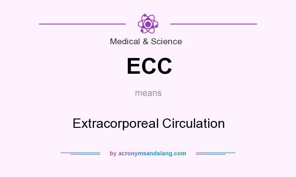 What does ECC mean? It stands for Extracorporeal Circulation
