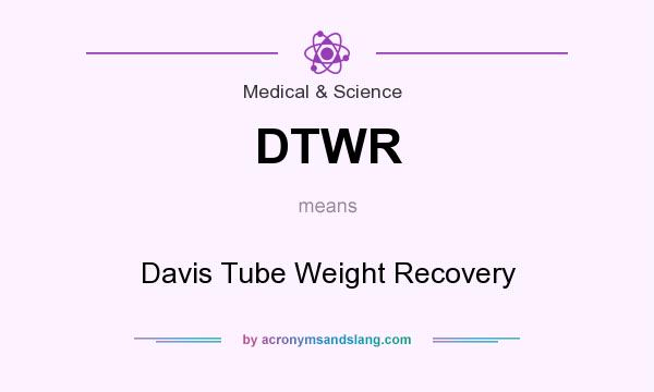 What does DTWR mean? It stands for Davis Tube Weight Recovery