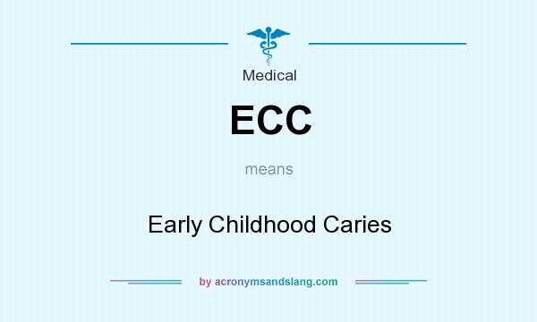 What does ECC mean? It stands for Early Childhood Caries