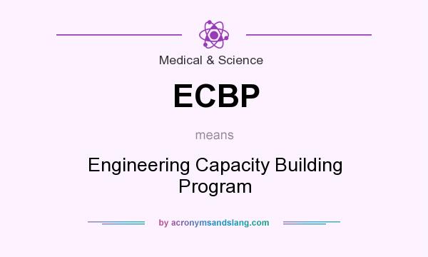 What does ECBP mean? It stands for Engineering Capacity Building Program