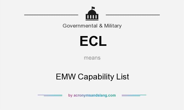 What does ECL mean? It stands for EMW Capability List