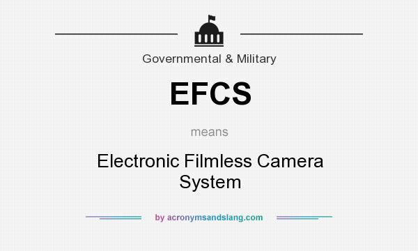 What does EFCS mean? It stands for Electronic Filmless Camera System