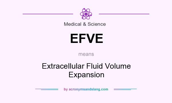 What does EFVE mean? It stands for Extracellular Fluid Volume Expansion