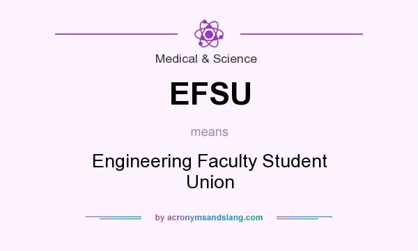 What does EFSU mean? It stands for Engineering Faculty Student Union