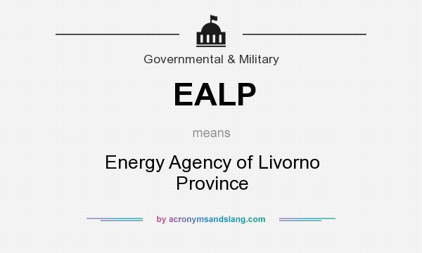 What does EALP mean? It stands for Energy Agency of Livorno Province