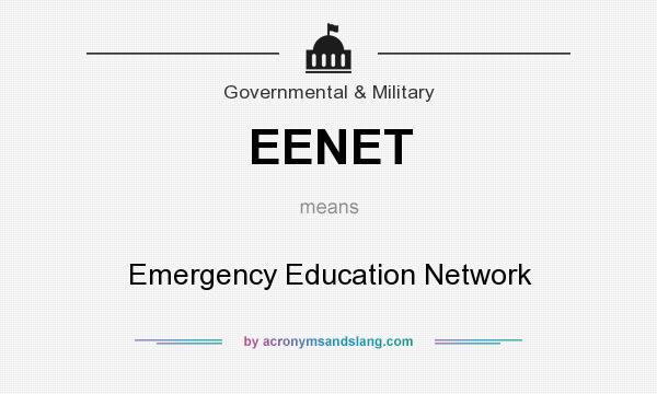 What does EENET mean? It stands for Emergency Education Network