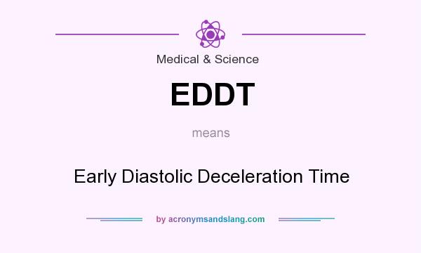 What does EDDT mean? It stands for Early Diastolic Deceleration Time