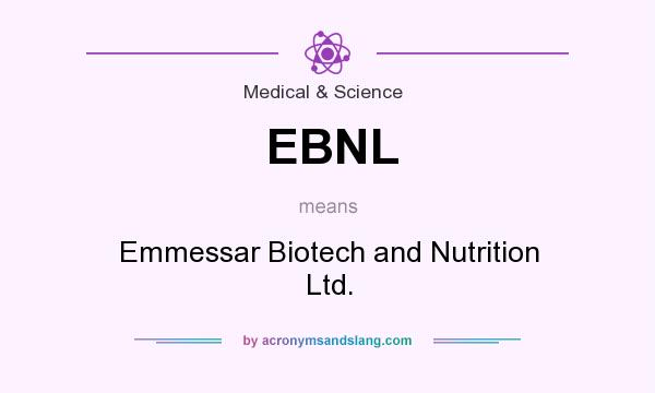 What does EBNL mean? It stands for Emmessar Biotech and Nutrition Ltd.