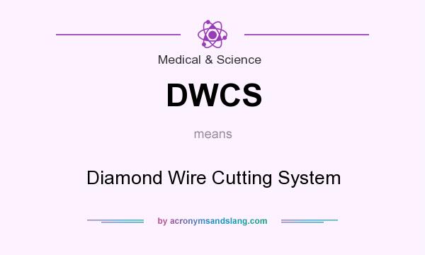 What does DWCS mean? It stands for Diamond Wire Cutting System