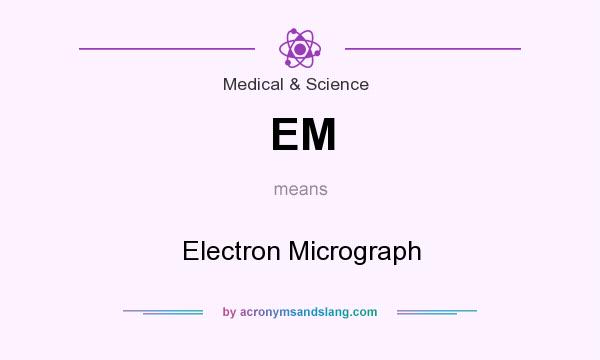 What does EM mean? It stands for Electron Micrograph