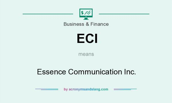 What does ECI mean? It stands for Essence Communication Inc.