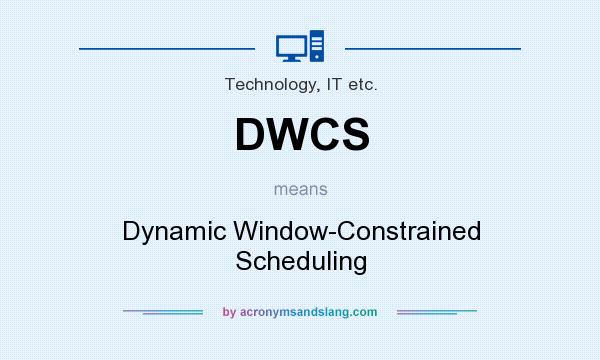 What does DWCS mean? It stands for Dynamic Window-Constrained Scheduling