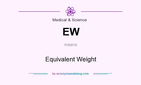 What does EW mean? It stands for Equivalent Weight