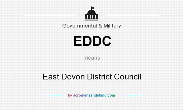 What does EDDC mean? It stands for East Devon District Council