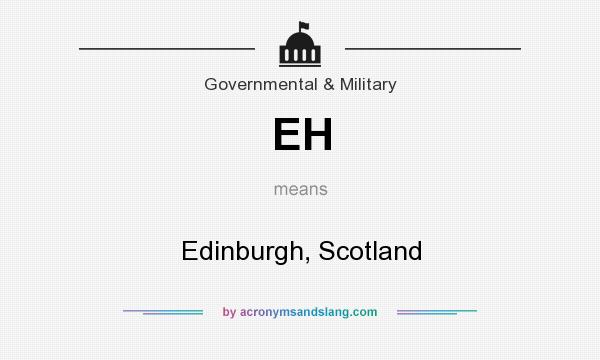What does EH mean? It stands for Edinburgh, Scotland