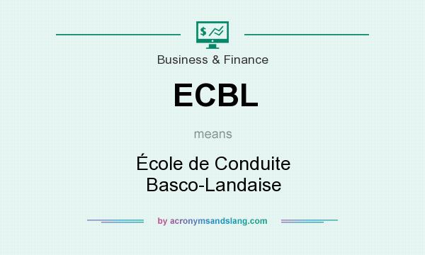 What does ECBL mean? It stands for École de Conduite Basco-Landaise