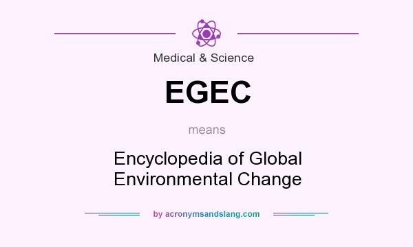 What does EGEC mean? It stands for Encyclopedia of Global Environmental Change