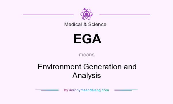 What does EGA mean? It stands for Environment Generation and Analysis