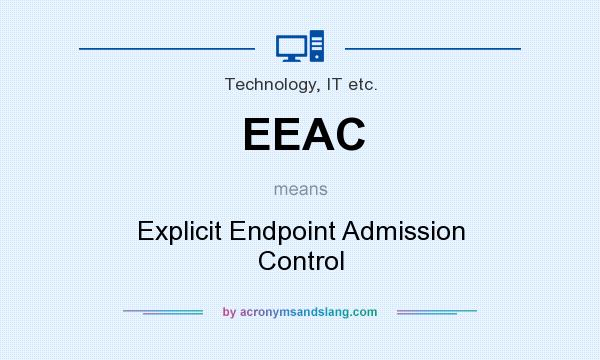 What does EEAC mean? It stands for Explicit Endpoint Admission Control