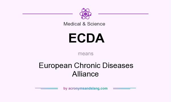 What does ECDA mean? It stands for European Chronic Diseases Alliance