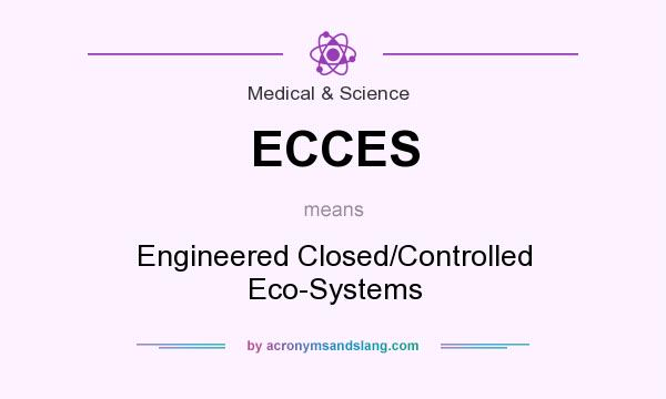 What does ECCES mean? It stands for Engineered Closed/Controlled Eco-Systems
