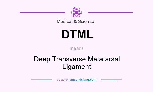 What does DTML mean? It stands for Deep Transverse Metatarsal Ligament
