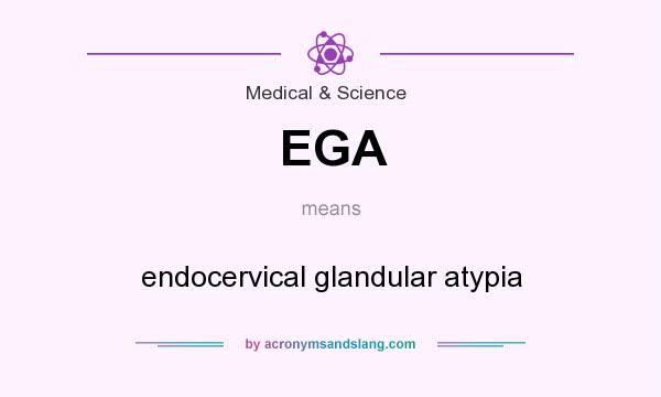 What does EGA mean? It stands for endocervical glandular atypia